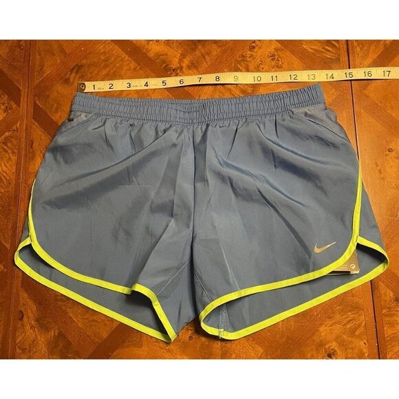 Nike Dri-Fit Athletic Shorts Women's Size XS Blue Green Lined Pull On 547381-402 - Picture 5 of 8